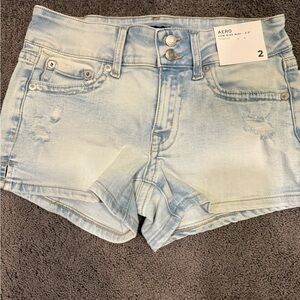 Aeropostale Faded Blue Jean Shorts